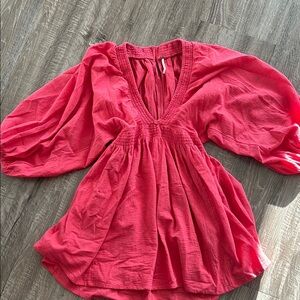 Free People Hot Pink mini dress